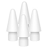 Replacement Tips Compatible with Apple Pencil 2 Gen iPad Pro - iPencil Nib for iPad Pencil 1st/2nd Gen White 4 Pack