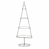 Deko Aufsteller für Zierschmuck - 111 cm / 4 Ebenen - Deko Weihnachtsbaum Tanne braun Tannenbaum für Weihnachtskugeln