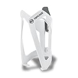 SKS GERMANY TOPCAGE WHITE Flaschenhalter für Fahrräder (Fahrradzubehör aus hochfestem & leichtem Kunststoff, verstellbarer Anschlag, variable Fanghaken für sichere Arretierung), weiß