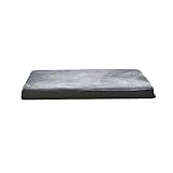 Amazon Basics Große Kühlgel-Matratze aus Memoryschaum für Hunde und Haustiere mit abnehmbarem, waschbarem Bezug, grau, 89 x 56 x 8 cm (L x W x H)