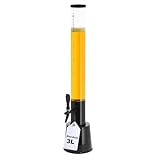 XXL Trinksäule Biersäule 3L Biertower Party Bier Zapfsäule mit Zapfhahn & HLKauf-Block (1x Biersäule & 1x HLKauf-Block)
