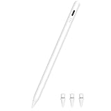 Pencil 2. Generation für iPad 2018-2023, 10 Mins Schnellladung Stylus Stift für iPad 9. & 10. Generation Hochpräzise, Neigung& Palm Rejection Stift für iPad/Pro/iPad Air/Mini (Weiß)
