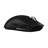 Logitech G PRO X SUPERLIGHT 2 LIGHTSPEED Kabellose Gaming-Maus, Lightweight, 60g, 8K-Abrufrate, LIGHTFORCE Hybrid-Schalter, HERO 2 Sensor, 44K DPI, 5 programmierbare Tasten, USB-C, PC & Mac - Schwarz