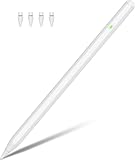 Pencil 2. Generation für Apple iPad (2018-2024), Pencil für Apple mit Palm Rejection und Neigungssensitivität, Pen für Apple iPad Pro 13''/12,9''/11'', iPad 10-6, Mini 6/5, Air 5/4/3/M2 (Weiß)