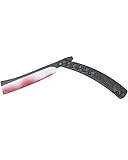 Horror-Shop Blutiges Halloween Rasiermesser als Spielzeugwaffe & Kostümzubehör 30cm