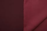 Softshell Meterware Uni & meliert - Fleecestoff wasserabweisend, Outdoorstoff, Regenstoff, Stoff für Matschhosen, Regenjacke nähen *ab 50 cm, Farbe: 054 weinrot