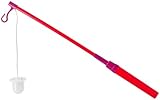 Folat 23884 Laternenstab Rot Lila 40 cm - LED Elektronischer Laternenstab Kinder, Laternenstock mit LED Kinderpartys, St Martin, Halloween, Kostümpartys, Weihnachten