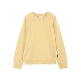 NAME IT Mädchen NKFNASWEAT UNB NOOS Sweatshirt, Double Cream, 110