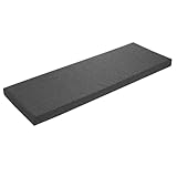 sleepling Bankauflage 110x40 cm dunkelgrau, Sitzkissen Outdoor & Indoor, Bankpolster, Bezug waschbar, Unterseite Antirutsch, Made in EU