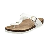 Rohde Damen, Frauen, Zehentrenner, Sandalen,zehenkneifer,flip Flops,bequem,leicht,Sommer,Strand,zehenstegsandalen,Offwhite,40 EU / 6.5 UK