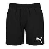 PUMA Jungen Medium Length Shorts Swim Trunks, Black, 140