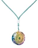 SPDYCESS Rund Natürliche Kristalle Kette Heilung Orgonite Chakra Anhänger Halskette mit Hexagonaler Stern Reiki Schmuck für Männer Frauen Edelsteine
