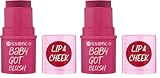 essence baby got blush, Rouge, Nr. 50, Rot, sofortiges Ergebnis, natürlich, strahlend frisch, vegan, ohne Konservierungsstoffe, ohne Parabene, ohne Mikroplastikpartikel, 2er Pack (5.5g)