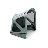 Bugaboo Donkey Sonnendach mit Lüftungsfenstern, ausziehbar für zusätzlichen und optimalen Sonnenschutz, wasserabweisend, kompatibel mit allen Bugaboo Donkey Kinderwagen, Pine Green