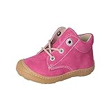 PEPINO Ricosta Mädchen Lauflernschuh Cary,Kinderboots,WMS:Mittel/Weit,schnürstiefel,Booties,Leder,Kids,junior,Kleinkinder,pop (340),22 EU