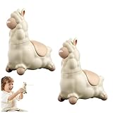 Spuckendes Lama-Wasserspielzeug, Interaktiver Alpaca Wassersprüher für Kinder, Lustige Alpaka-Wassersprinkler Mit Kopfschütteln, Lama-Spritzpistole for Draußen, Strand, Hof (2PCS)