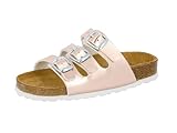 Lico BIOLINE KIDS SHINE Mädchen Pantoletten, Rosa, 35 EU