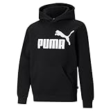 PUMA Jungen Big Logo Hoodie Fl B Sweatshirt, Puma Black, 110 EU