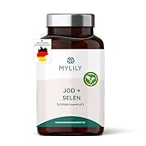 MYLILY® Schilddrüsenkraft I Schilddrüsenunterstützung I Bei Kinderwunsch I Jod & Selen I Folat I 100% PFLANZLICH I Vegane Ernährung I Für den Stoffwechsel I 90 Kapseln I Schilddrüsen Tabletten