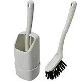 WC Bürste Toilettenbürste Klobürste WC Toilette Wohnwagen Wohnmobil Boot Camping mit Halter weiß