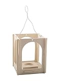Pebaro 849 - Holzbausatz Laterne zum Selbermachen, ohne Kleben mit Teelichhalterung, Basteln mit Holz, Geschenkidee