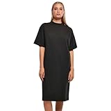 Urban Classics Damen Women's Organic Long Oversized Tee Dress Kleid, Schwarz, M EU