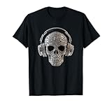 Bling Skull mit Kopfhörern - DJ Music Lover T-Shirt
