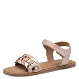 s.Oliver Mädchen Sandalen flach mit Klettverschluss Elegant, Rosa (Pink Comb.), 36 EU