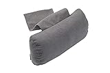 Finlandic Komfort Nackenkissen für Ruhesessel & Stühle, 40 cm Breit – Verstellbares Kissen mit Ergonomischer Unterstützung & Gegengewicht – Waschbarer Bezug, Atmungsaktiv & Weich - Taupe