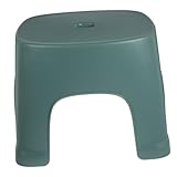 Beatifufu niedriger Hocker Stool badezimmerhocker WC-Schemel Badewannenfußbank Toilettenschemel kein Stuhlgang klappbarer Fußhocker Kotstuhl Toilettenhocker Fußhocker für zu Hause PVC Green