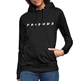 Spreadshirt Friends Logo Frauen Hoodie, M, Schwarz