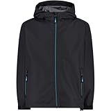 CMP - Regenjacke aus reißfestem Polyester für Kinder, Anthrazit-Riff, 164