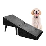 Hunderampe Fürs Bett,Klappbare Treppe Sofa | Antirutsch Welpenleiter Mit Multifunktionalem Hocker Als Fußbank Kleintiere