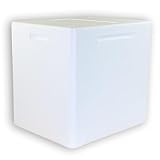 1 Thermobox Styropor 55 Liter mit Deckel - Kühlbox Styropor - Wiederverwendbarer Isolierbehälter/Transportbox | Große Styropor Kühlbox