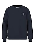name it Jungen Nmmvimo Ls Bru Noos Sweatshirt, Dark Sapphire, 110 EU