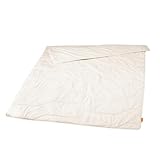 sleepling Sommerdecke Lyocell Tencel Baumwolle leichte Bettdecke 135 x 200 cm, weiß