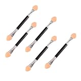 Lidschatten Pinsel, 5 Pcs Sponge Eyeshadow Brush, Lidschatten Pinsel Doppelseitige Color, Einweg Lidschatten Applikator Lidschattenpinsel