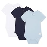 Bramble & Bear 3/6er-Pack kurzärmelige Baby-Bodys – Unisex Baby-Bodys aus Bio-Baumwolle für 0 bis 3 Jahre