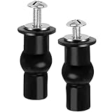2 Stück WC Sitz Befestigung,WC Sitz Ersatzteile,Expansionsschraube für Toilettensitz Befestigung,WC Befestigungsset,Toilettensitz Behoben Schraube,für WC Deckel,Gummimaterial (Stil 1)