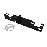 Hecktürverriegelung für Fiat Ducato, Peugeot Boxer, Citroen Jumper H1, H2, H3, Wohnmobil Zubehör, Einbruchschutz Camper mit Klappsplint, X290, X250 (Schwarz pulverbeschichteter Stahl, Riegel)