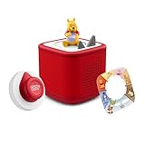 tonies Toniebox 2 Tonieplay Bundle Incl. 1 Tonieplay Spiel + Controller + Tonie: Winnie Puuh, Rot, Audioplayer für Hörbücher, Lieder, Einschlafen und Tonieplay für Kinder