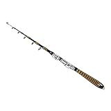 Angelrute, 120cm | 150cm | 180cm | 210cm | 240 cm, Tragbares und Leichtes Angelgerät mit Angelstock für Angelbegeisterte oder Sammler (150cm)