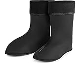 Ladeheid Damen Wärmende Stiefelsocken für Gummistiefel Innenschuh LA-800-2017 (Schwarz, 40 EU)