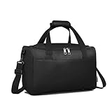 KONO Ryanair Handgepäck 40x20x25 Handgepäck Tasche für Flugzeug Reisetasche Gepäck Weekender Große Maximal Handgepäck für Herren und Damen mit Schultergurt (Schwarz)