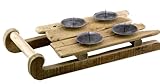 Kerzenhalter Schlitten aus Schwemmholz 35x16 cm - Nostalgie Schlitten, Halter Kerze, Winterdeko, Deko Skihütte, Weihnachtsdeko, Winter Dekoration, Adventskranz