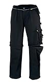 teXXor 2-in-1 Arbeitsbundhose Canvas 320 mit Cordura, 20-008358-54,Schwarz( Black) ,54