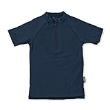 Sterntaler Unisex Baby Kurzarm-schwimmshirt Rash Guard Shirt, Marine, 86-92 EU