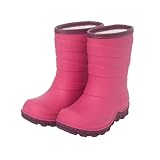 FUNCOO PLUS Mädchen Jungen Winter Warm Fleece gefüttert Gummistiefel Kinder Regen Schneestiefel Gummistiefel Größe 28