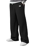 HAWILAND Cordhose Herren Weites Bein Cord Hose Lang Baggy Freizeithose Gerade Fit Casual Sporthose Winter Herbst Schwarz XL