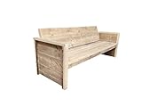 Wood4you Vince Gartenbank, Holz, braun, 57T x 152B x 70H cm